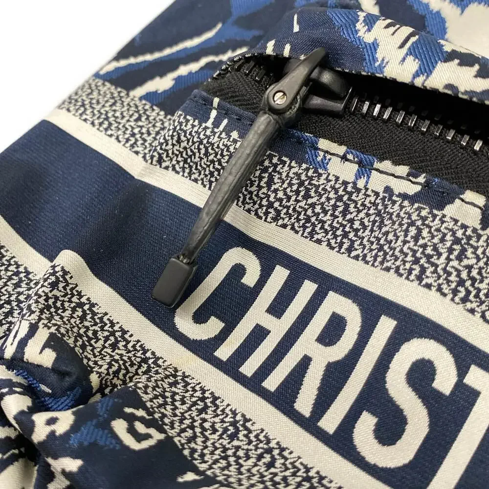 Christian Dior Backpack White Navy Multi